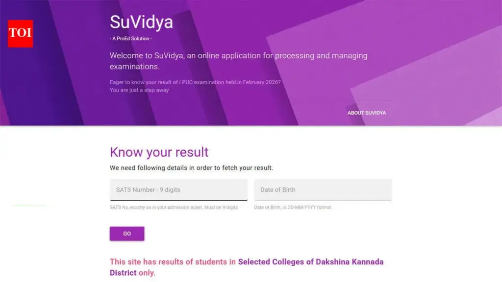1st PUC Result 2026 Announced in Karnataka