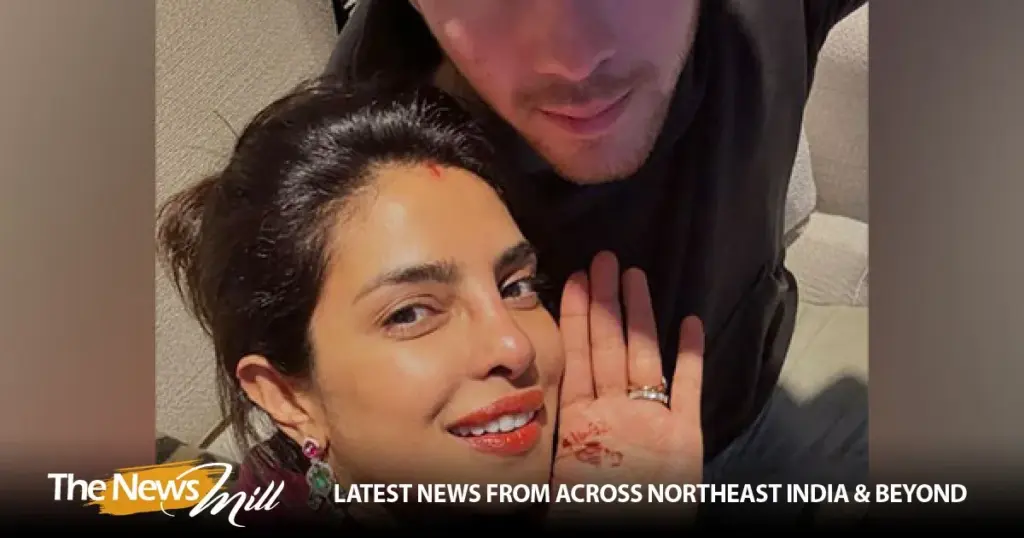 Filmy filmy: Priyanka Chopra Celebrates Karwa Chauth with Nick Jonas in Filmy Style