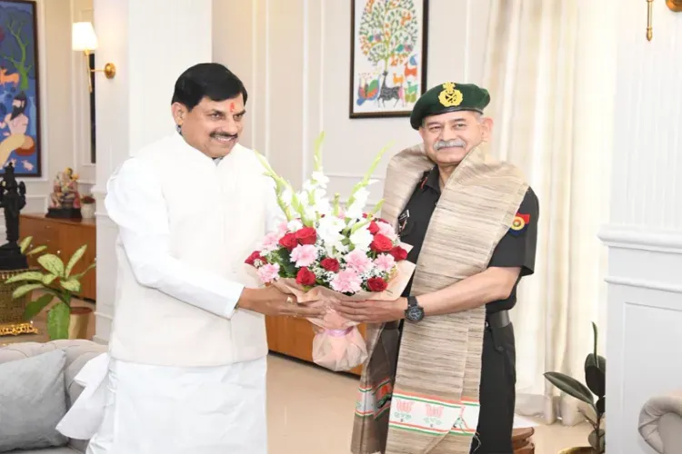 Upendra Dwivedi Meets CM Mohan Yadav Ahead of Army Day Parade