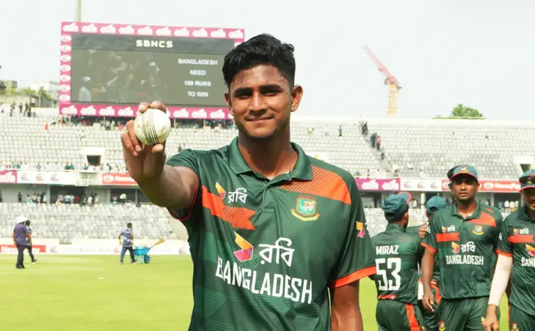 Nahid Rana Dominates in Second ODI Against New Zealand