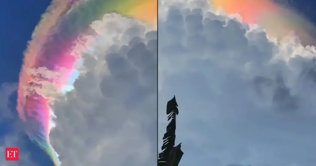 Rainbow clouds capture attention in Bogor, Indonesia