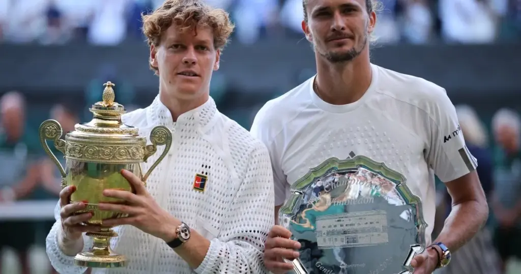 Sinner defends Wimbledon men’s singles title against Zverev