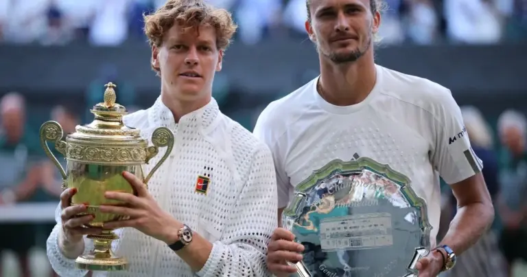 Sinner defends Wimbledon men’s singles title against Zverev